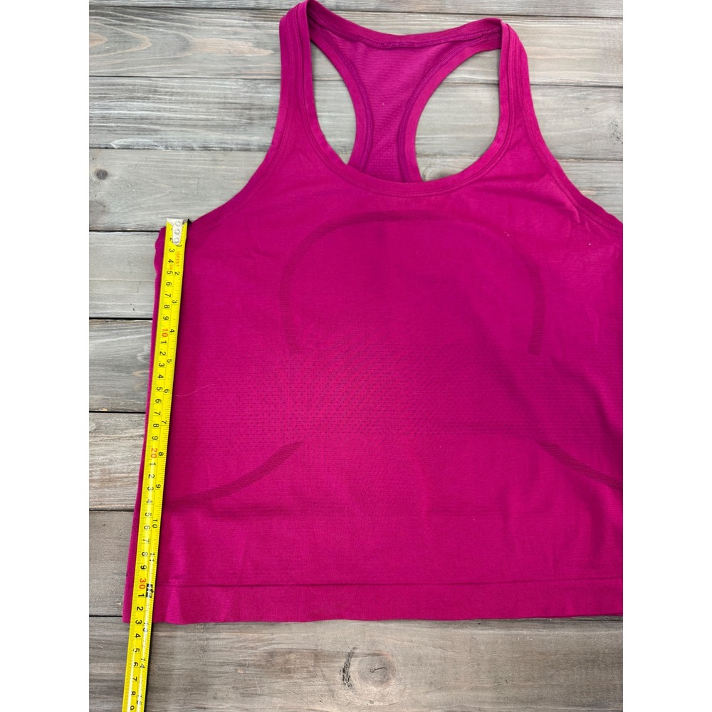 Lululemon Swiftly Tech Racerback Tank Top 2.0 Magenta Pink Size 8 Athletic Yoga - Picture 8 of 11